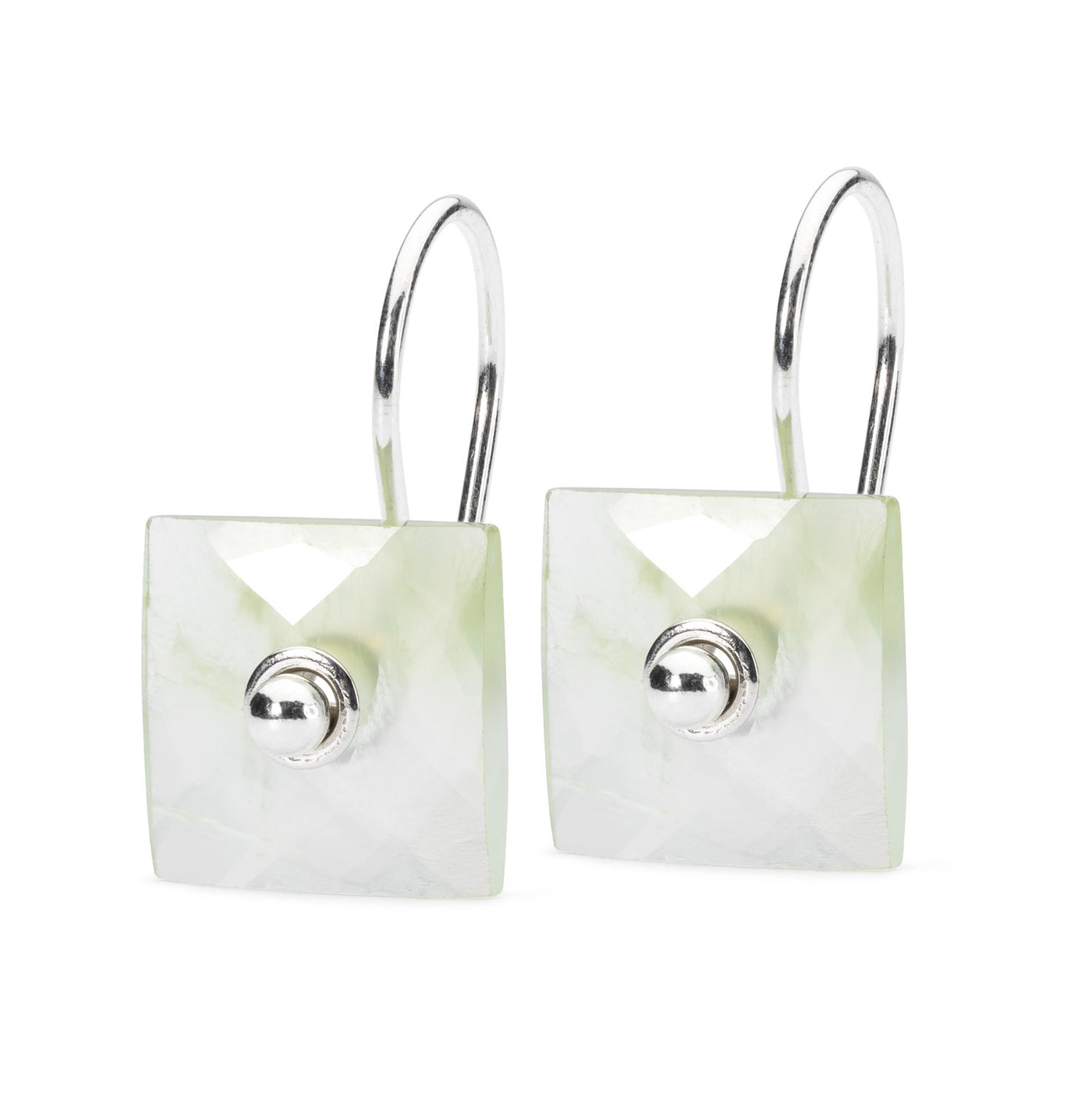 Prehnite and Chalcedon Earring Duo