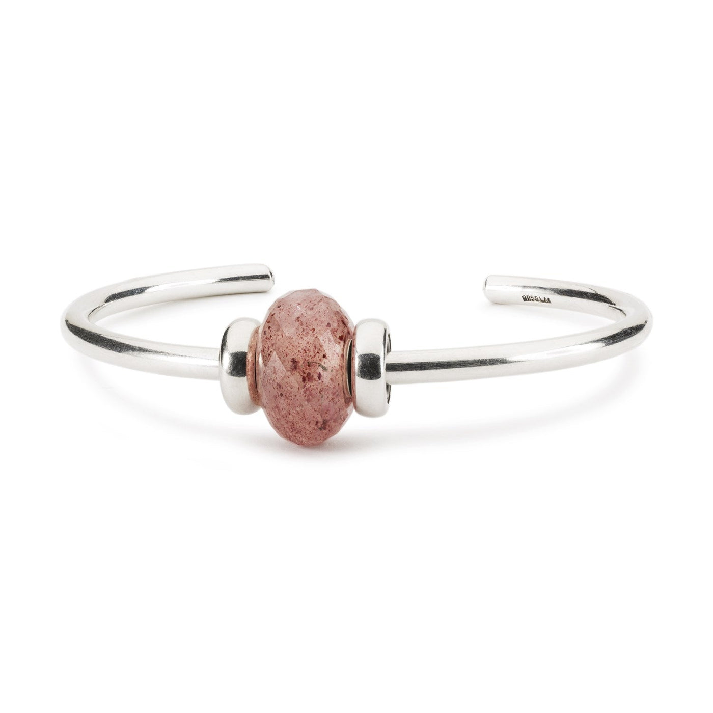 Strawberry Quartz Silver Bangle