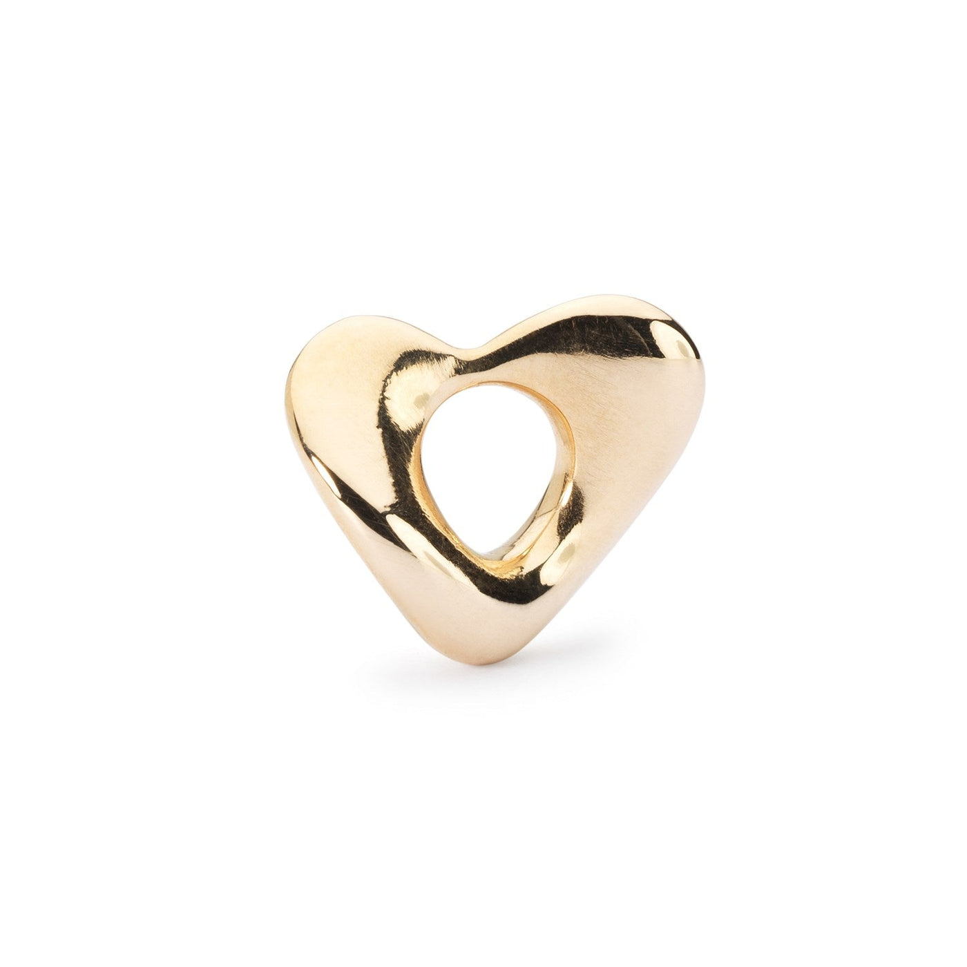 Soft Heart Gold Bead, small