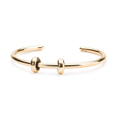 Gold Plated Bangle with 2 x Gold Spacers